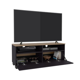 Mesa Para Tv Colman, Wengue y Fresno Europeo, para tv de hasta 49 pulgadas ZF