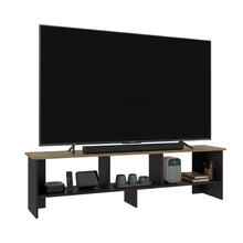Mesa Para Tv Belga, Kronos Wengue y Kronos Fresno , Con Puerta Abatible, Para Televisor Hasta 65" ZF