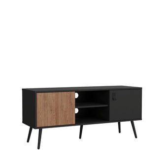 Mesa Para TV Mirabella, Wengue y Miel, Con dos puertas para tv 55"