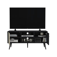 Mesa Para TV Mirabella, Wengue y Toquilla, Con dos puertas para tv 55"