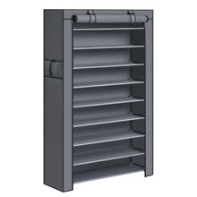 Closet Portátil Zapatero Miek, Gris 27 pares