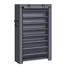 Closet Portátil Zapatero Miek, Gris 27 pares