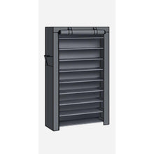 Closet Portátil Zapatero Miek, Gris 27 pares