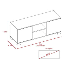 Mesa Para Tv Rayo, Blanco, con Dos Puertas y Un Entrepaño