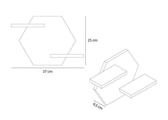 Repisa Faro, Beige, X2 Unidades