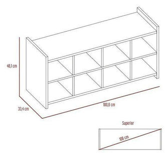 Combo para Habitación Bilbao, Incluye Closet y Mesa Auxiliar Zapatero