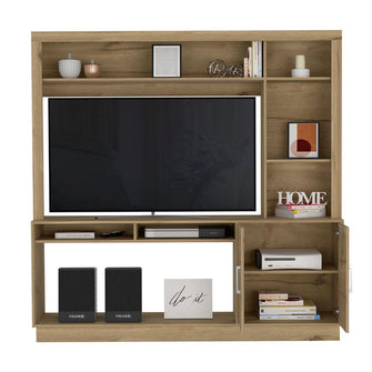 Mesa para Tv Romeo, Café Claro, con Espacio Para Televisor para 55 Pulgadas