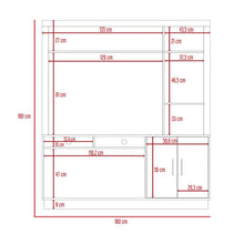 Mesa para Tv Romeo, Café Claro, con Espacio Para Televisor para 55 Pulgadas