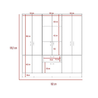 Combo para Habitación Runar, Incluye Closet y Organizador