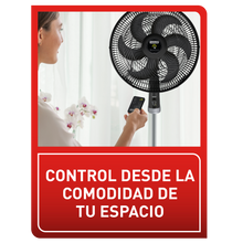 Ventilador Silence Force Control Remoto Pedestal Negro