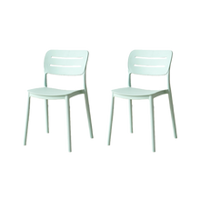 Silla Harriman, Azul claro , Con medio espaldar y diseño minimalista X2