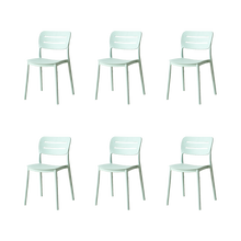 Silla Harriman, Azul claro, Con medio espaldar y diseño minimalista X6