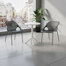 Silla Senit con Brazos, Color Negro, Con espaldar y diseño Moderno X2