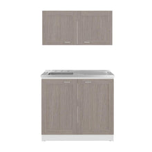Cocina Integral Toronto, Kronos Blanco y Positano, Incluye Mesón Izquierdo ZF