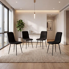 Combo para Sala Caprin, Incluye Mesa Redonda de Vidrio y 4 Sillas