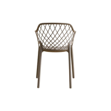Silla con Brazos Casablanca, Taupe, con Espaldar en Diamantes y Estilo Moderno
