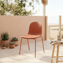 Silla con Cojín Aiara, Color Rojo, Diseño Moderno