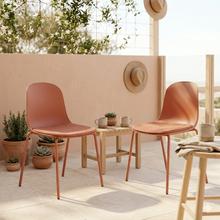 Silla con Cojín Aiara, Color Rojo, Diseño Moderno