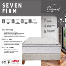 Combo Colchón Spring Seven Firm King 200X200 cm + Set Almohada Siliconada
