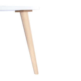 Mesa De Centro Triangular 35x40x40cm Blanca