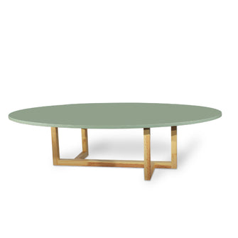 Mesa Ovalada Roma (30X120X60)Verde