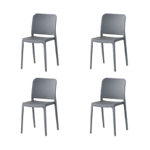 Silla Triveca, Gris Oscuro, Con espaldar cerrado y diseño minimalista  X4