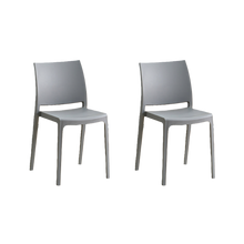 Silla Soho, Gris Oscuro, Con espaldar cerrado y diseño minimalista X2