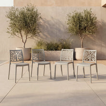 Silla Harlem, Gris Oscuro, Con espaldar en forma de árbol y diseño minimalista X4