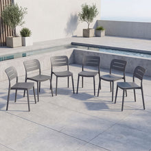 Silla Harriman, Gris Oscuro, Con medio espaldar y diseño minimalista X6