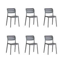 Silla Harriman, Gris Oscuro, Con medio espaldar y diseño minimalista X6