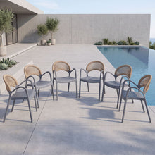 Silla Daytona, Gris Oscuro y Café Claro, Con Espaldar, Reposa Brazos y Diseño Minimalista  X6
