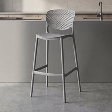 Silla para Bar Rio, Color Gris Oscuro, Diseño Moderno