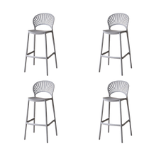 Silla para Bar Paraiso, Color Gris Oscuro, Diseño moderno X4