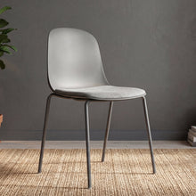 Set de 4 Sillas con Cojín Aiara, Color Gris Oscuro, Diseño Moderno