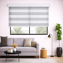 Persiana Enrollable Sheer Elegance Sheer Screen Fina Gris/blanco 180X180
