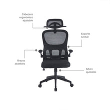 Silla de Oficina Presidente Syra, Negro
