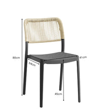 Set de 2 Sillas Austin, Color Negro, con Espaldar Tejido