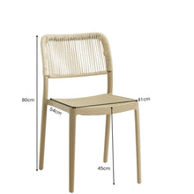 Silla Austin, Color Taupe, con Espaldar Tejido