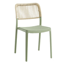 Silla Austin, Color Verde Olivo, con Espaldar Tejido