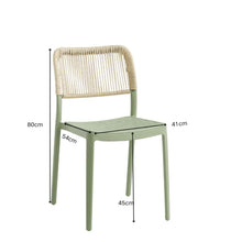 Silla Austin, Color Verde Olivo, con Espaldar Tejido