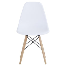 Silla Eames, Color Blanco, con Patas de Madera