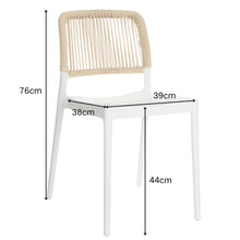 Silla Houston, Color Blanco, con Espaldar Tejido