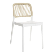 Set de 4 Sillas Houston, Color Blanco, con Espaldar Tejido