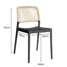 Silla Houston, Color Negro, con Espaldar Tejido