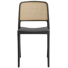 Set de 4 Sillas Texas, Color Negro y Beige, con Espaldar Transpirable