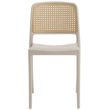Set de 4 Sillas Texas, Color Taupe y Beige, con Espaldar Transpirable