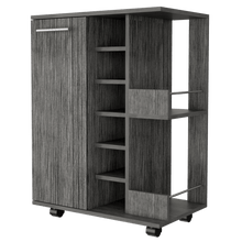 Bar Erin, Gris, con Puerta y Patas con Rodachines