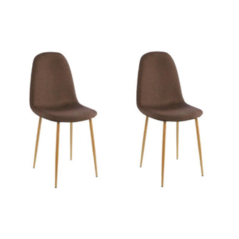 Sillas Clásicas Concept X2, Cáfé Oscuro y Café Claro, con Cómodo Espaldar