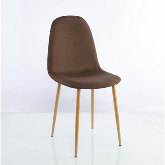 Sillas Clásicas Concept X2, Cáfé Oscuro y Café Claro, con Cómodo Espaldar