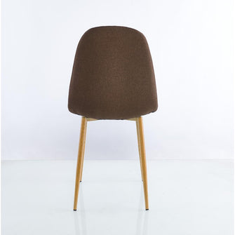 Sillas Clásicas Concept X2, Cáfé Oscuro y Café Claro, con Cómodo Espaldar
